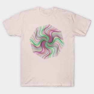 Pinwheel Vortex Maelstrom Whirlpool Cyclone Flower T-Shirt